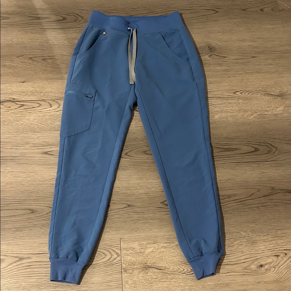Figs Zamora Scrub Pant Joggers Ceil Blue Women’s Size XXS